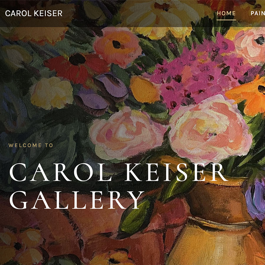 Carol Keiser Web Design by Marjorie Ray